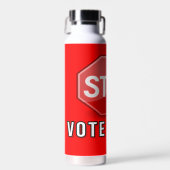 Stop stemfraude waterfles (Voorkant)