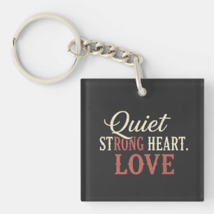STOP Sterke Hart Liefde Sleutelhanger