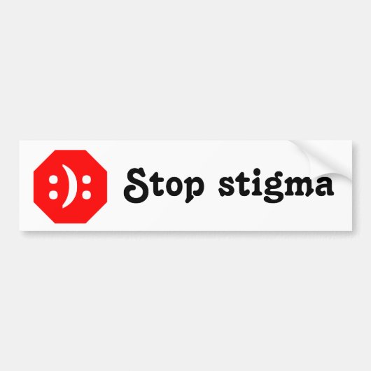 Stop stigma bumpersticker (Voorkant)
