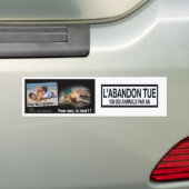 Stop stop bumpersticker (Op auto)
