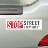 Stop Street Harassment Bumpersticker (Op auto)