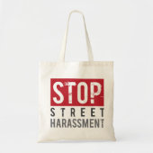 Stop Street Harassment Canvas tas (Voorkant)