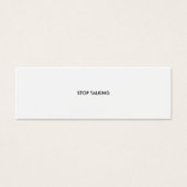 STOP TALKING (Devant)