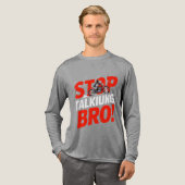 Stop Talking Bro – Bold Attitude T-Shirt (Voorkant)