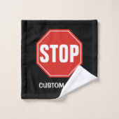 STOP-teken Bad Handdoek (Wasdoekje)
