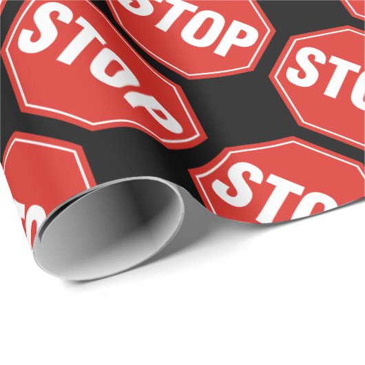 STOP-teken Cadeaupapier (Rol Hoek)