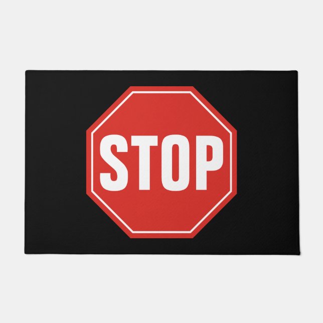 STOP-teken Deurmat (Voorkant)