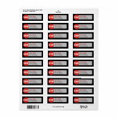 STOP-teken Etiket (Full Sheet)