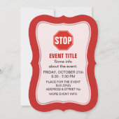 STOP-teken Kaart (Achterkant)