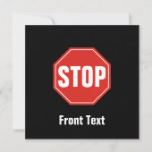 STOP-teken Kaart (Voorkant)