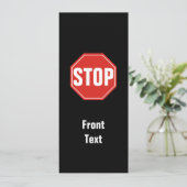 STOP-teken Kaart (Staand voorkant)