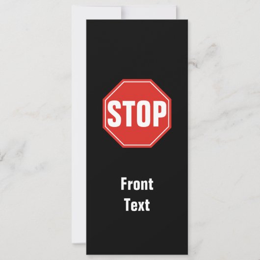 STOP-teken Kaart (Voorkant)