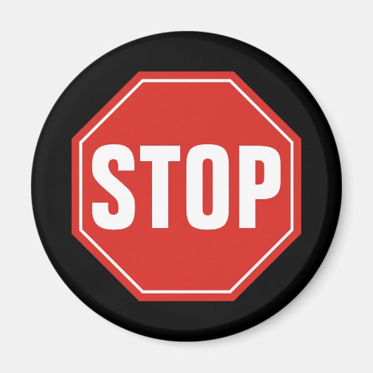 STOP-teken Magneet (Voorkant)
