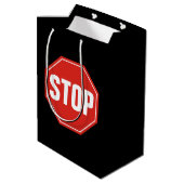 STOP-teken Medium Cadeauzakje (Achterkant Gekanteld)