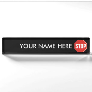 STOP-teken Naambordje