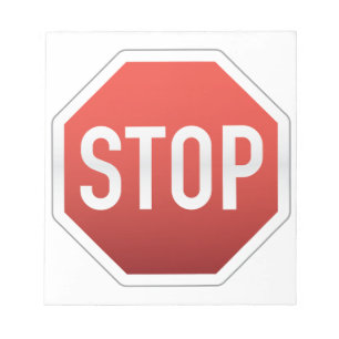 STOP-teken Notitieblok