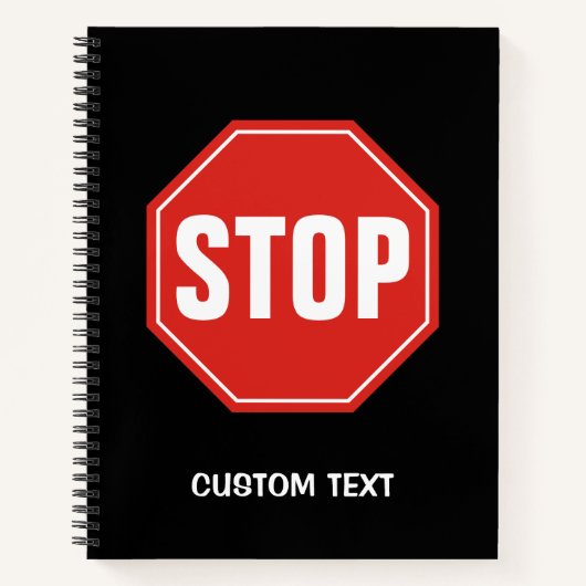 STOP-teken Notitieboek (Voorkant)