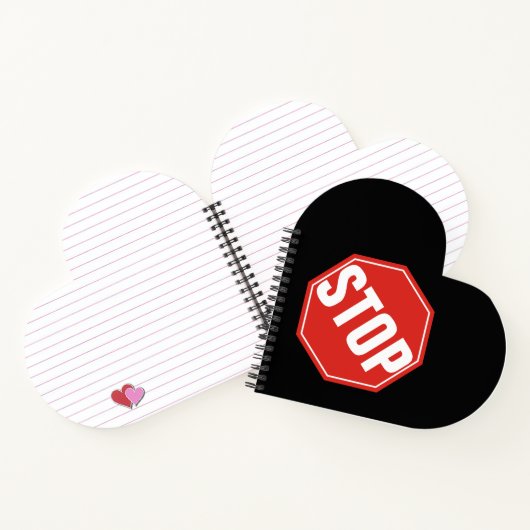 STOP-teken Notitieboek (Binnen)