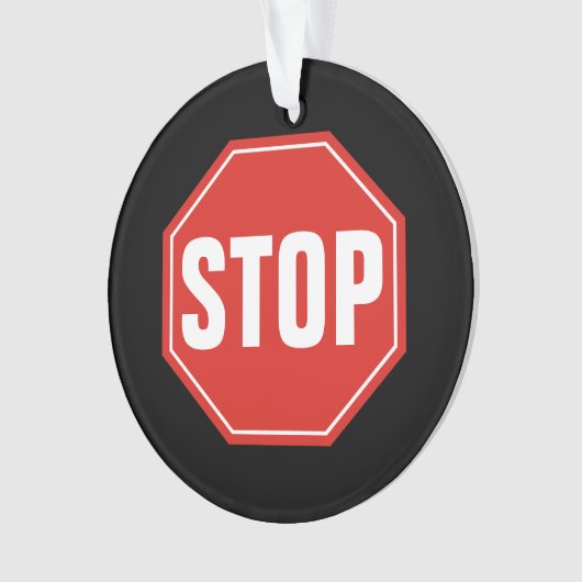STOP-teken Ornament (voorkant)