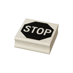 STOP-teken Rubberstempel