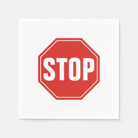 STOP-teken Servetten (Voorkant)