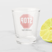 STOP-teken Shot Glas (Achterkant)