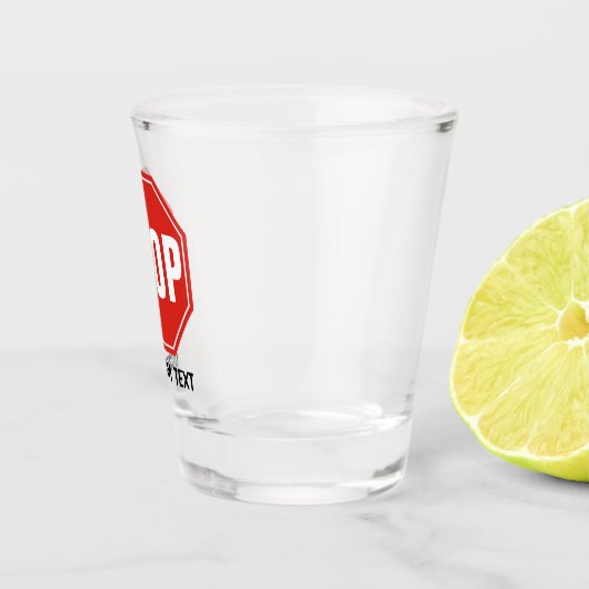 STOP-teken Shot Glas (Rechts)