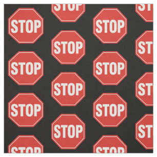 STOP-teken Stof