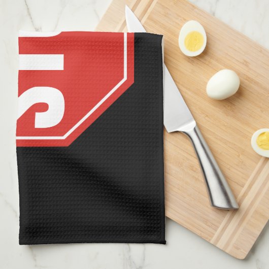 STOP-teken Theedoek (Quarter Fold)