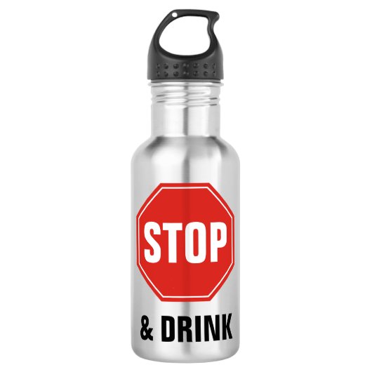 STOP-teken Waterfles (Voorkant)