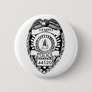 Stop! Tempo Politie! Ronde Button 5,7 Cm