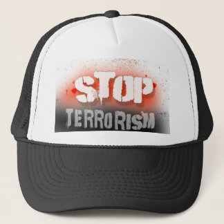 Stop terrorisme, pet, te koop! trucker pet