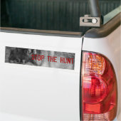 "StoP THE HUNT" Wild Wolf Bumpersticker (Op Truck)