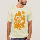  Stop the Slop Anti AI Design Statement T-shirt (Voorkant)