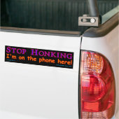 Stop Toeteren Bumpersticker (Op Truck)