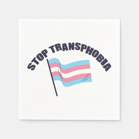 Stop transfobie servetten (Voorkant)