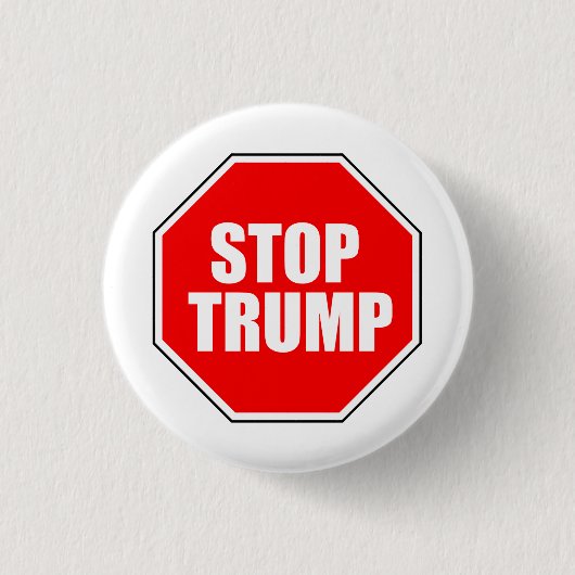 "STOP TRUMP" 1,25-inch Ronde Button 3,2 Cm (Voorkant)