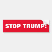 STOP TRUMP BUMPERSTICKER (Voorkant)