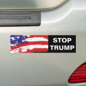STOP TRUMP BUMPERSTICKER (Op auto)