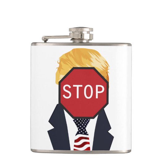 Stop Trump Flask Heupfles (Voorkant)