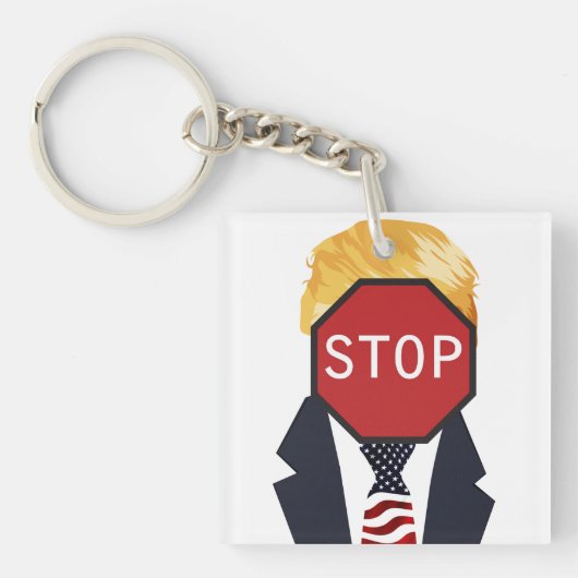 Stop Trump Sleutelhanger (voorkant)