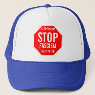 STOP TRUMP, STOP POETIN, STOP HET FASCISME TRUCKER PET