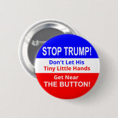 Stop TRUMP's kleine Button met kleine handjes (Voorkant /achterkant)