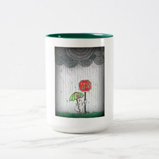 STOP. TWEEKLEURIGE KOFFIEMOK