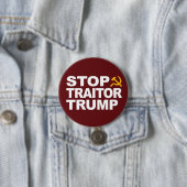 "Stop verrader Trump" Pin Ronde Button 7,6 Cm (In situ)