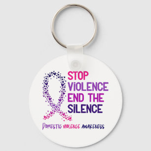 Stop Violence and the Silence Domestic Violence Aw Sleutelhanger