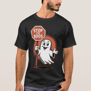 Stop voor boeken Halloween Ghost Crossing Guard T-shirt