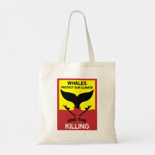 Stop walvisjacht Bescherming van de zeescheepvaa Tote Bag