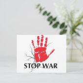 STOP WAR BRIEFKAART (Staand voorkant)
