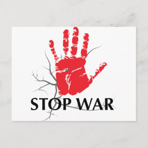 STOP WAR BRIEFKAART